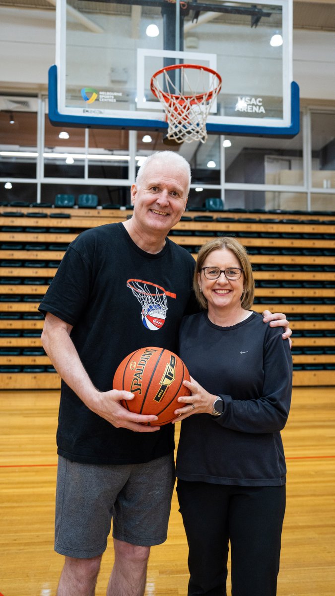 Great to chat hoops with Aussie basketball legend, Andrew Gaze. We can't wait for the NBA to come to Melbourne in October.