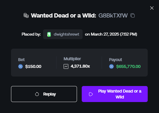 OVER $1M IN RAW PROFIT FROM WANTED IN 24H!!! Just 12h after the first $390K hit... A $655,000 3 VS connection 🤯 (From Hunter's POV) Another $1,000 giveaway 💰 RT + Reply - Hosted in the discord below ❤️