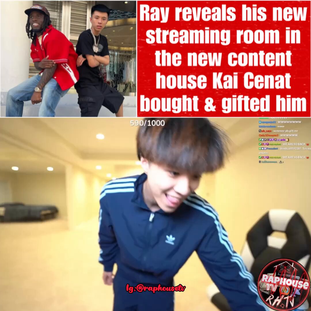 Ray reveals his new streaming room in the new content house Kai Cenat bought &amp; gifted him 😮‍💨🔥🏡