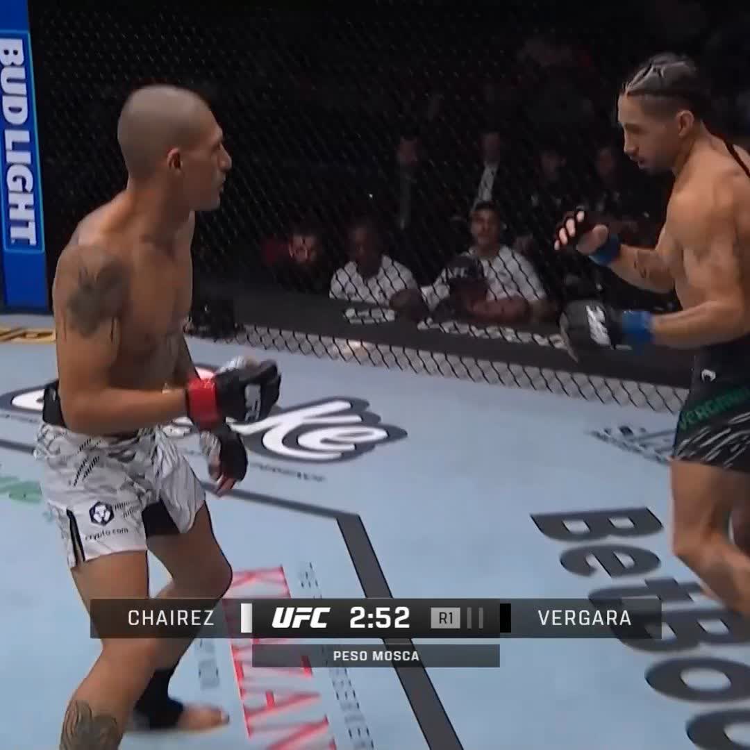 Lo termina 😨 #UFCMéxico