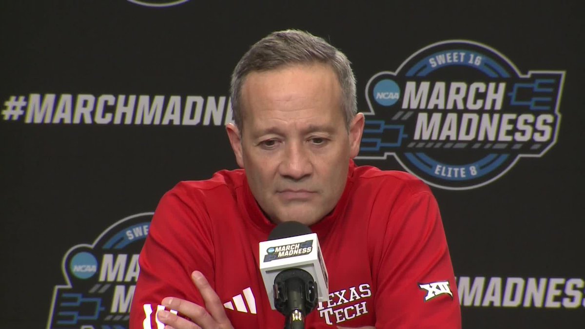 “I’m so inspired by him and because of him I do think our program is different forever” ❤️ Grant McCasland on Chance McMillian returning from injury #MarchMadness