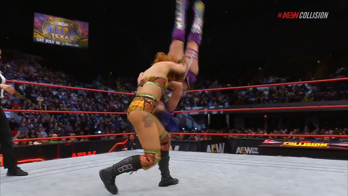 Hayter knows exactly how to bring it right back! Watch #AEWCollision LIVE on TNT + Max JAMIE HAYTER | BIG Billie Starkz • ビリー・スタークス