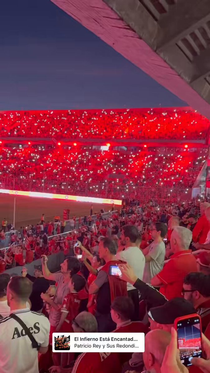 👹 El Infierno estuvo encantador esta noche. 🇦🇹 #Independiente puntero del campeonato.