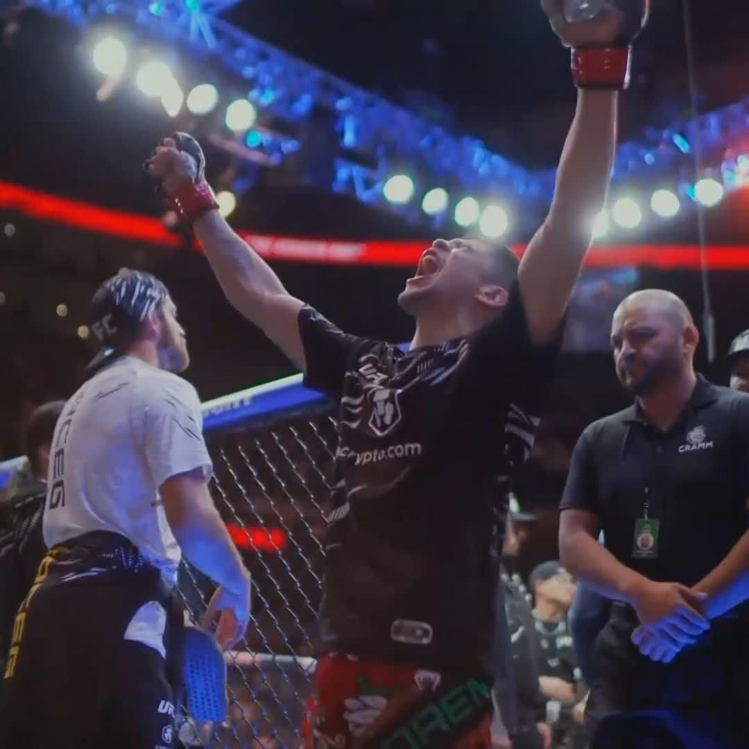 Alegría pura! 🇲🇽 El mexicano con más victorias en UFC #UFCMéxico