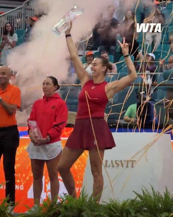 Miami heat, Sabalenka fire 🔥🏆 Sabalenka Aryna | #MiamiOpen