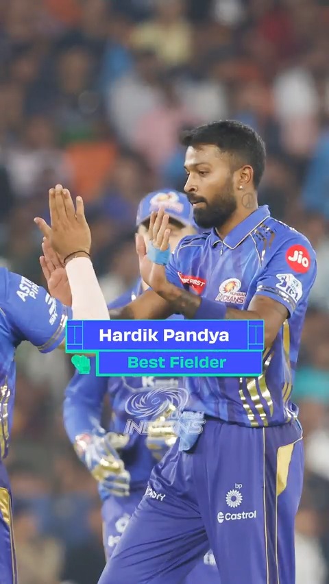 Best Bowler ✅ Best Fielder ✅ 𝙃𝙋 had some 🔝moments in #GTvMI 🙌 #MumbaiIndians #PlayLikeMumbai #TATAIPL [Hardik Pandya]