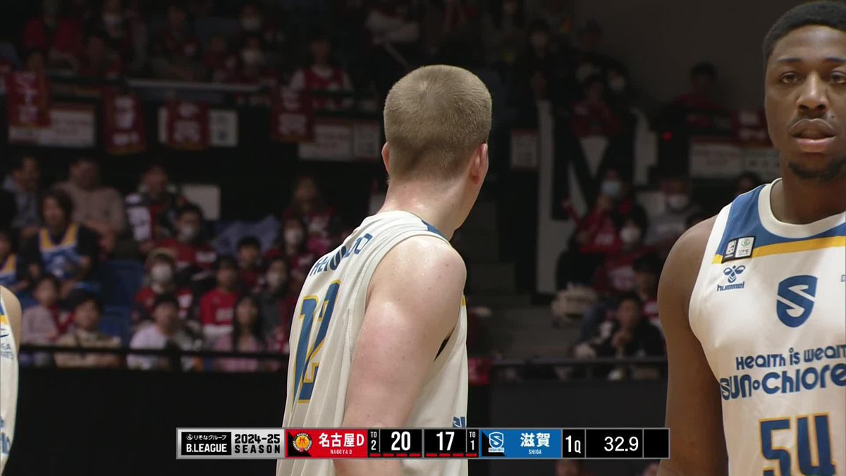 ━━━━━━━━ ユース育成特別枠の #梶原悠真 がコートイン‼️ Bリーグデビューを果たします✨ ━━━━━━━━ 🆚名古屋ダイヤモンドドルフィンズ 🛜バスケットLIVE #滋賀レイクス #GetLouder #ひとつでも上に