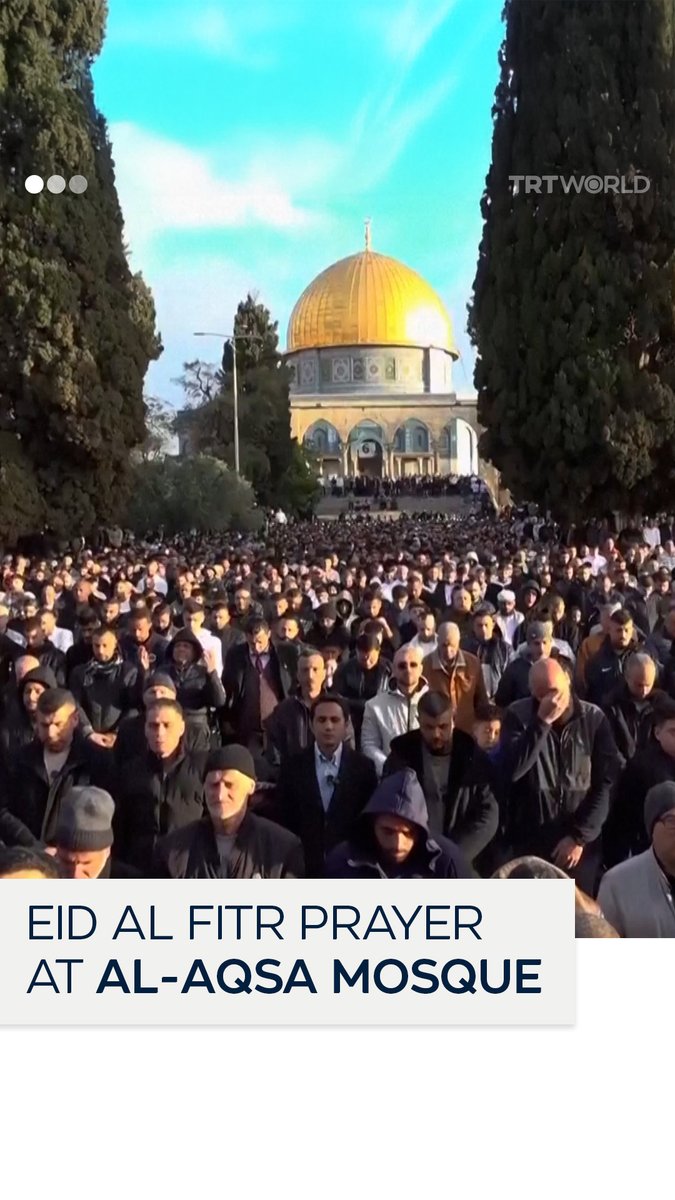 Thousands of Muslim worshippers observed Eid al Fitr prayers at Jerusalem’s Al-Aqsa Mosque compound on March 30 as the holy Muslim month of Ramadan drew to a close