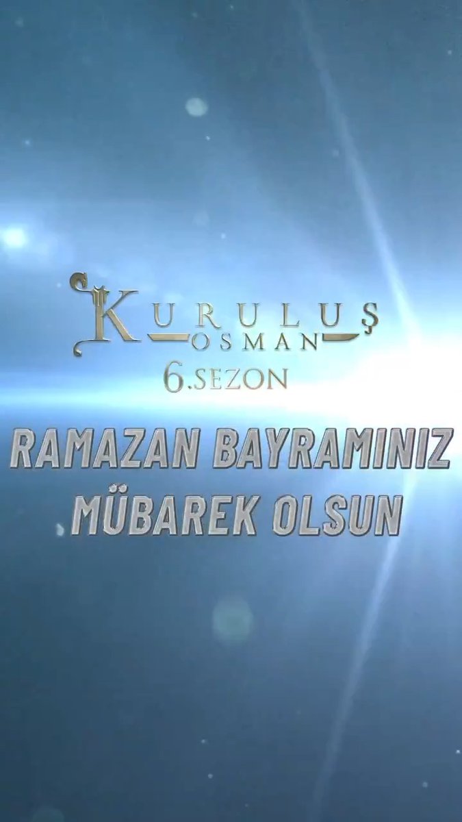 Sevdiklerinizle, mutlu ve huzurlu bir bayram dileriz. 🌙 Hayırlı bayramlar #KuruluşAilesi We wish you a happy and peaceful Eid with your loved ones. Happy Eid #KuruluşFamily #KuruluşOsman atv Bozdağ Film
