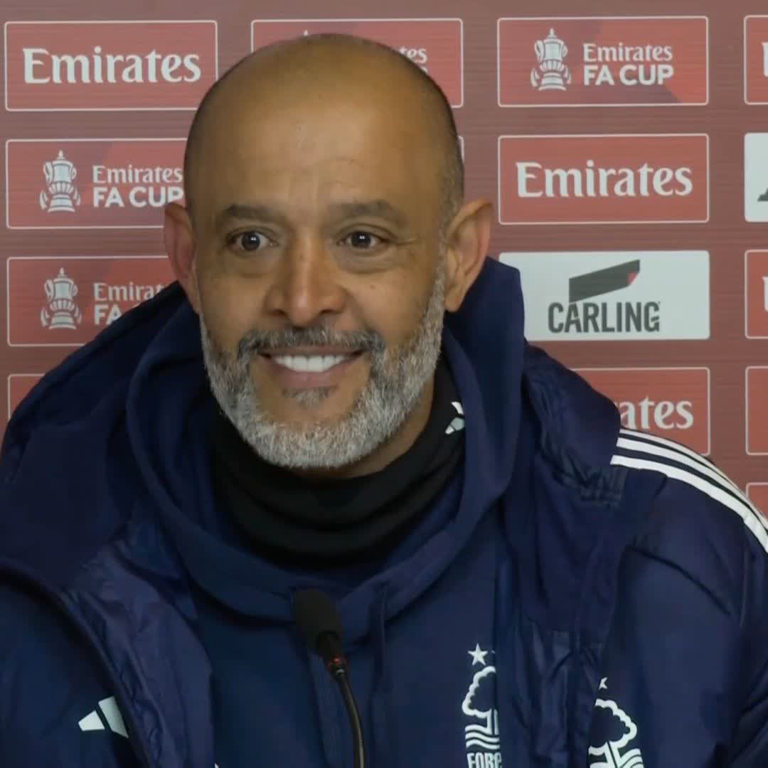 🗣️ "We are delighted!" Forest boss Nuno Espirito Santo explains what reaching Wembley for the FA Cup semi-final means to the fans 🌳