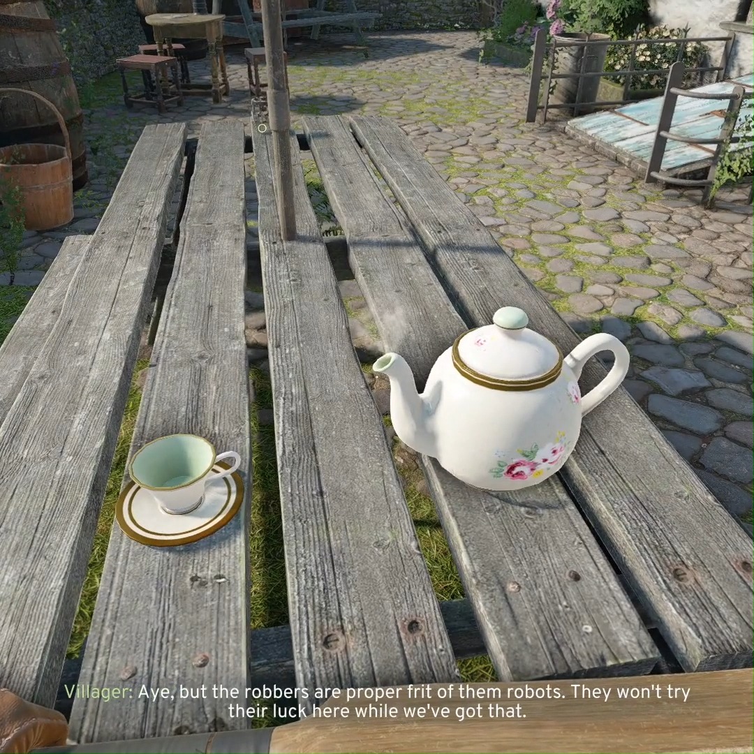 ☕Cuppa tea 🖼️ The view 🤖 "Roberts" Happy Sunday morning ☀️ 👉
