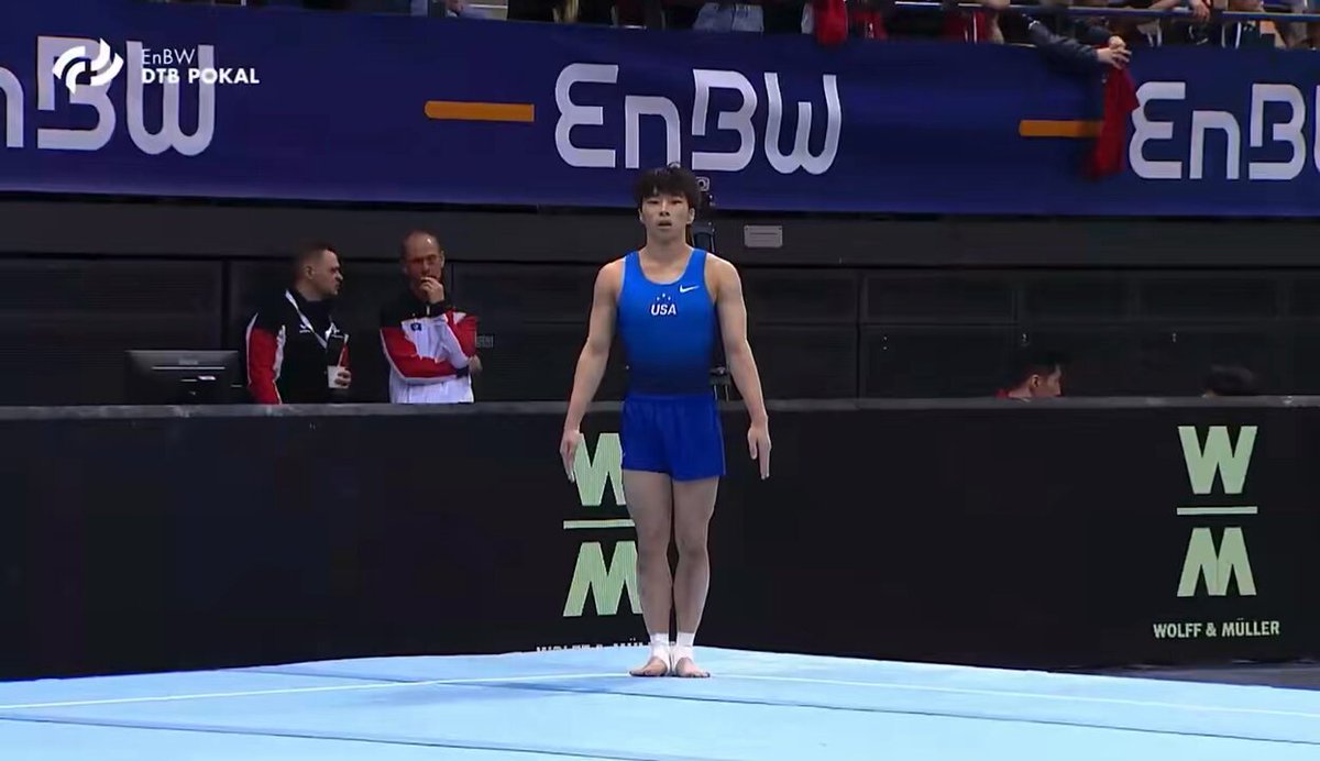 Jun Iwai wins his first individual international medal - Bronze on Floor Exercise at DTB Pokal! ➡️ 13.866 (5.6, 8.266)