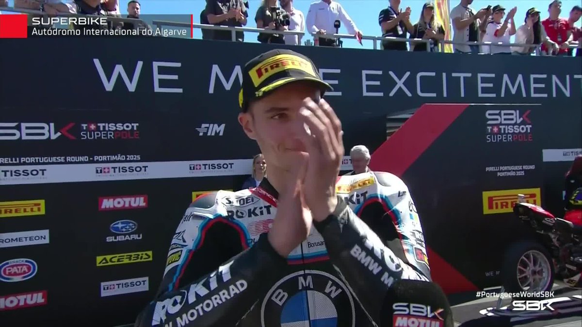 “I really enjoyed it! Race 2 will be very important, and I will try to do my best once again” After the second victory of the season here's what 7oprak had to say 🗣️ #PortugueseWorldSBK 🇵🇹