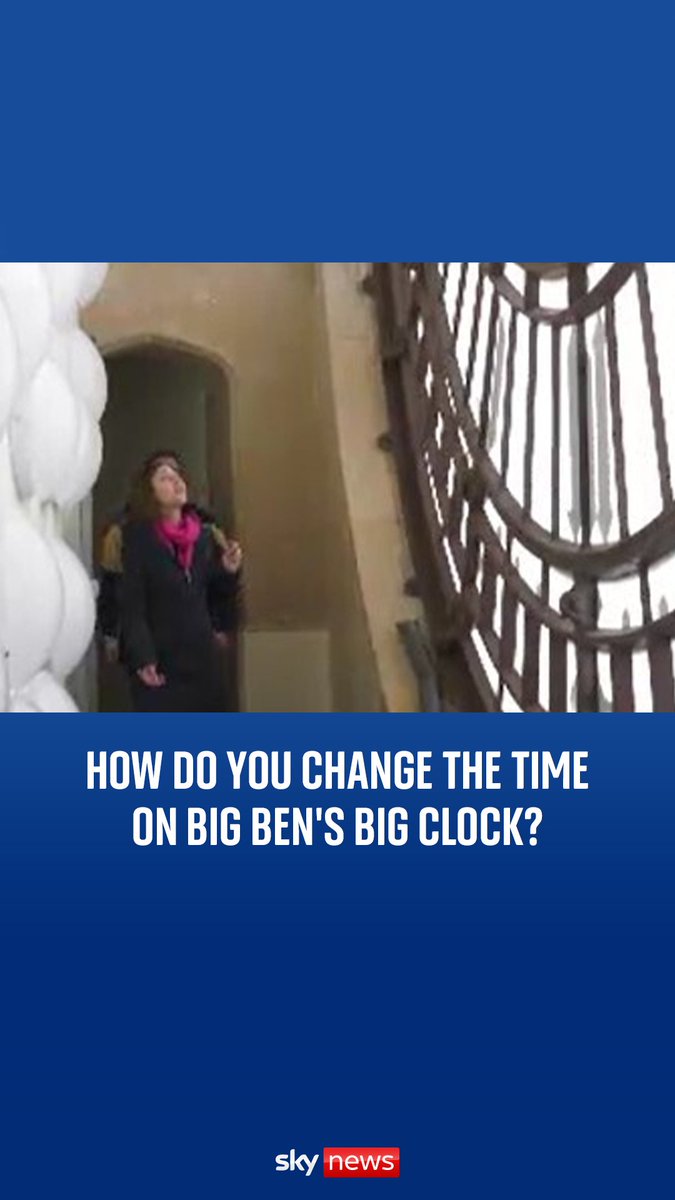 How do you change the time on Big Ben's big clock? Sky News go behind the scenes at Elizabeth Tower where Big Ben mechanics prepare for a clock change.