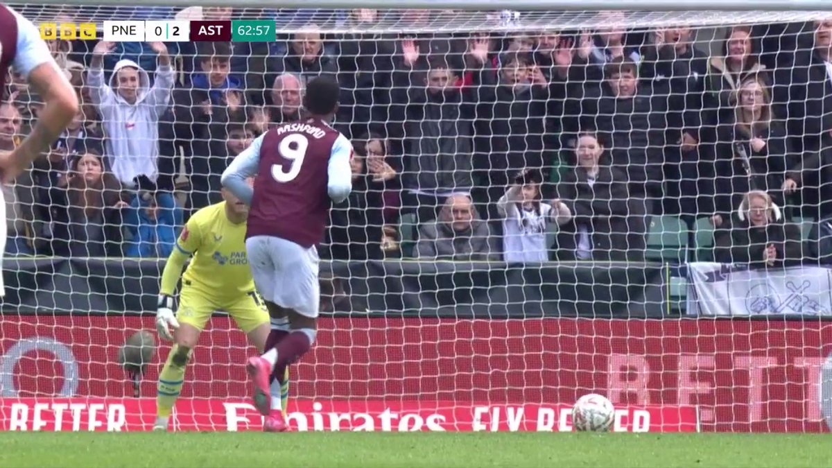 'The epitome of confidence' 🥶 Marcus Rashford scores his second in five minutes with a no-look penalty from the spot. #BBCFootball #FACup