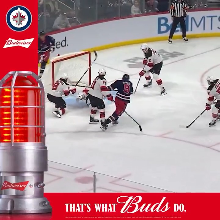Spin-o-rama 😵‍💫 Which Jet is going to score first tonight? Reply below and you could win a pair of tickets to a future home game thanks to Budweiser Canada! 18+ | Rules &amp; Regulations 🔽