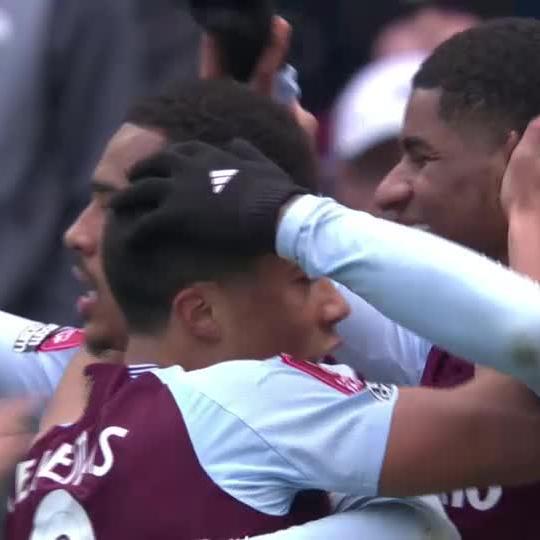The goal drought is over 🔥 Marcus Rashford scores his first goal for Aston Villa 🦁⚽ 📺 Stream #EmiratesFACup on DStv: