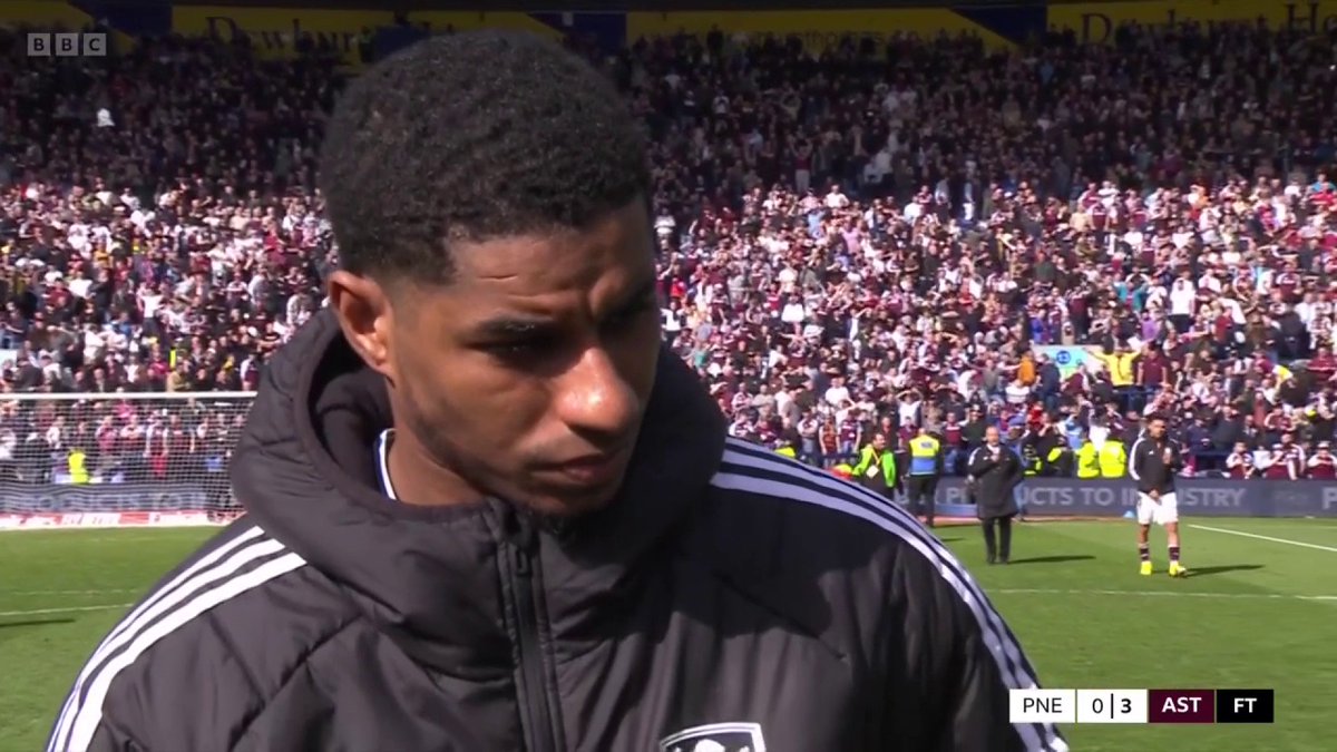 'I've been playing better football since I've been here' 🤝 Player of the match Marcus Rashford on his first two goals for Aston Villa this afternoon. #BBCFootball #FACup
