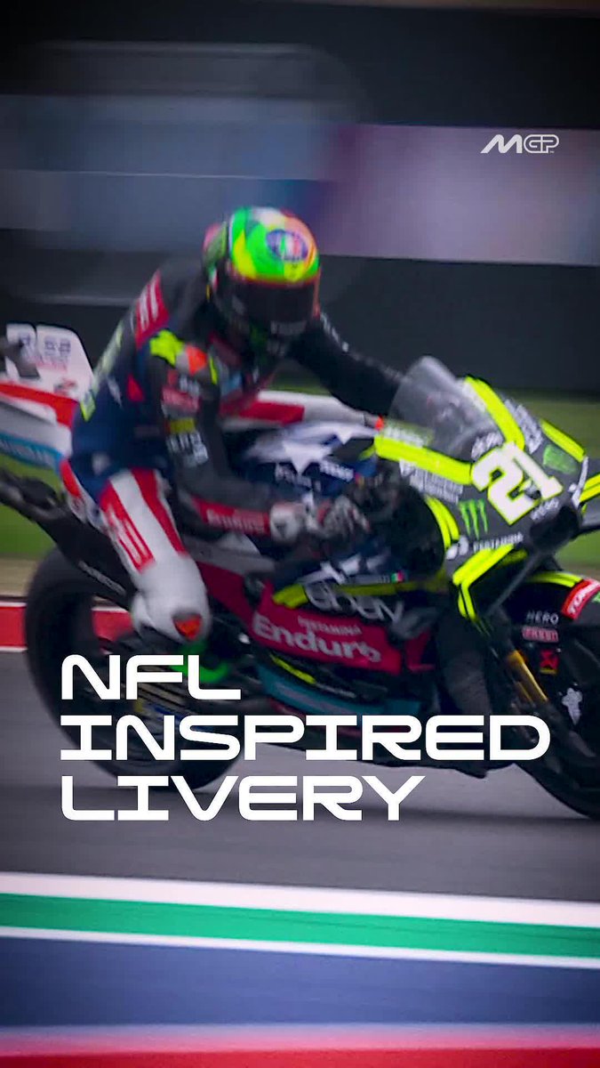 Special livery alert 🚨 Basking in American sports traditions 🏈 #AmericasGP 🇺🇸