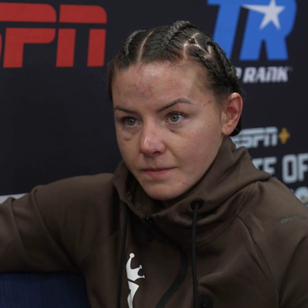 "There's no excuses my end, it's still hard to take" 💔 Sandy Ryan reflects on her rematch loss to Mikaela Mayer 👇