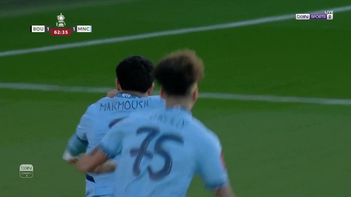 عمر مرموش ينجح بتسجيل هدف التقدم لمانشستر سيتي #كأس_الاتحاد_الإنجليزي #FACup