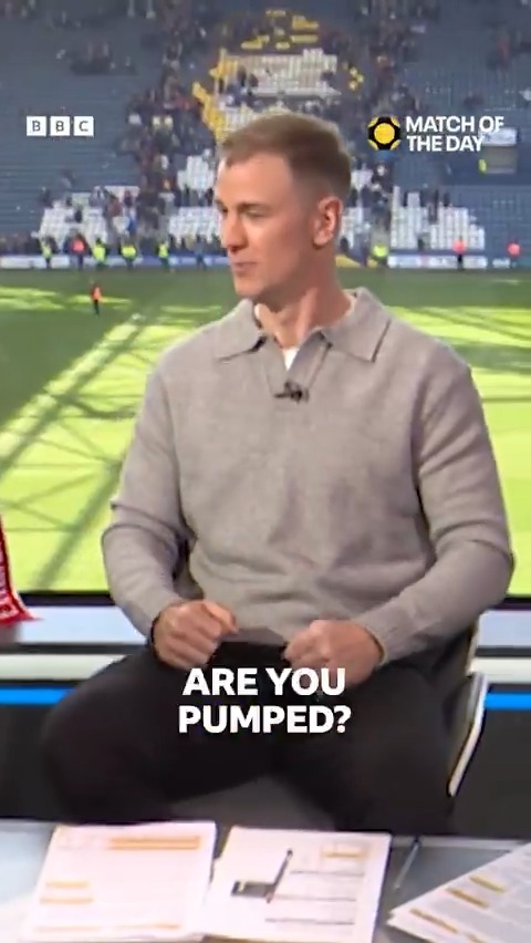 Joe Hart was pumped for that FA Cup draw! 💪💪