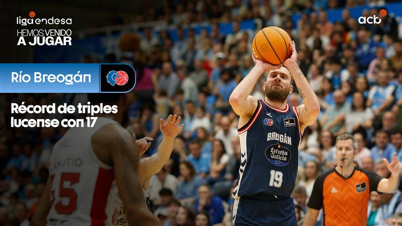 🚨 𝙉𝙐𝙀𝙑𝙊 𝙍𝙀́𝘾𝙊𝙍𝘿 𝙃𝙄𝙎𝙏𝙊́𝙍𝙄𝘾𝙊 📊 Río Río Breogán anotó 1⃣7⃣ TRIPLES para tumbar a Kosner Baskonia, ¡su MEJOR MARCA HISTÓRICA en un partido desde la línea de tres en la #LigaEndesa! 🎯 #LigaEndesa | #ConectaConTuPasion