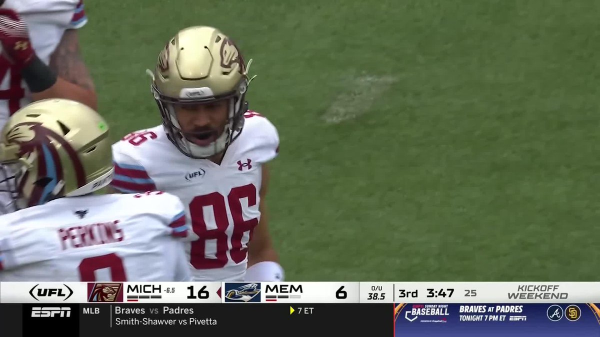 BOOM!! 💪 Perkins to Samson Nacua for the TD!! #LetsHunt