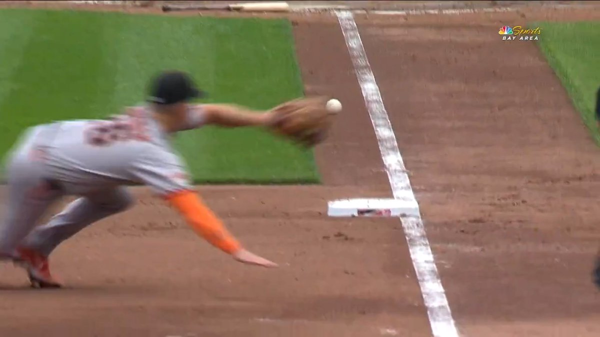 A vintage Matt Chapman play to take away a hit down the line!