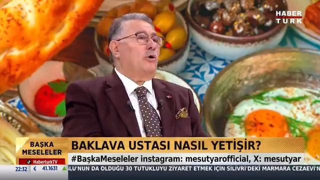 Baklava ustası nasıl yetişir? Baklava Ustası Nadir Güllü #BaşkaMeseleler'de Mesut Yar'a anlattı.