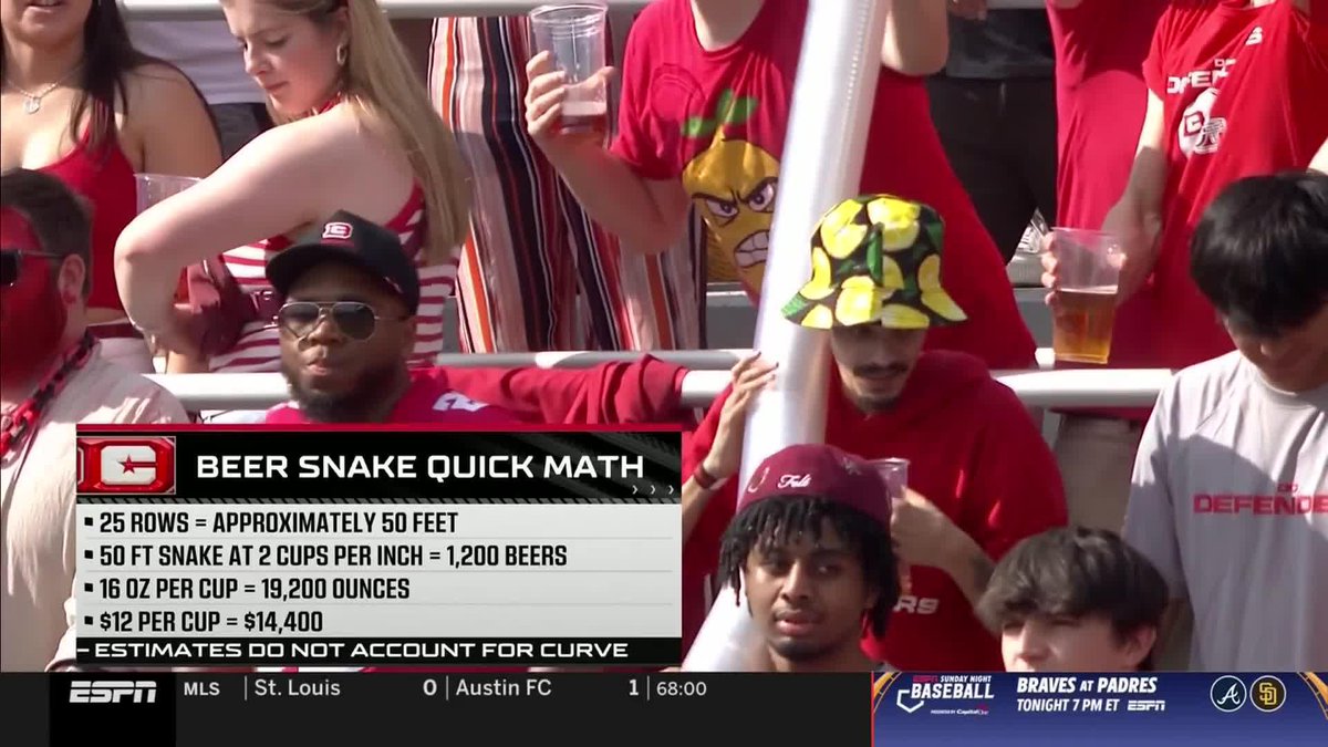 It's beautiful 😍 The Beer Snake has only just begun in D.C. 🐍 D.C. Defenders