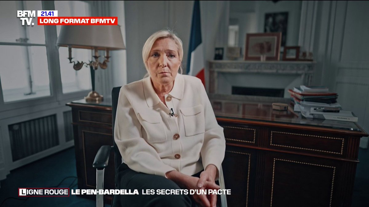Pour la première fois, Marine Le Pen affirme que "Jordan Bardella a la capacité d'être président de la République" #LigneRouge
