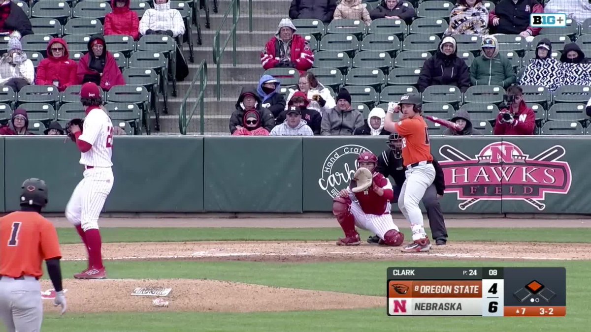 Go, go, go, yes, gone! Wilson Weber has tied this game in the seventh. #GoBeavs