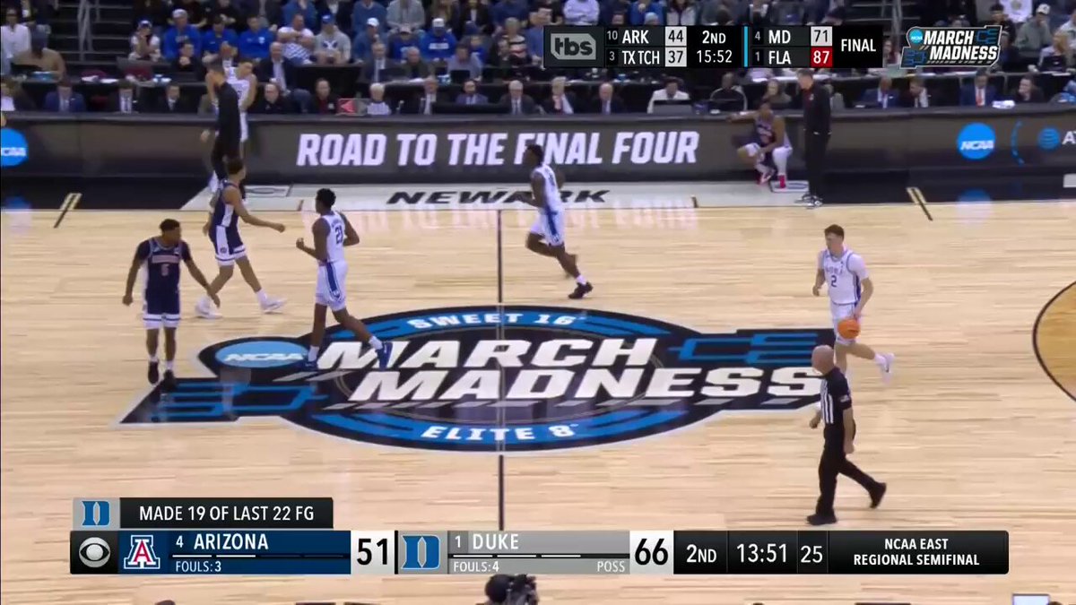 THREAD: Here are the best sets from the Sweet Sixteen and Elite Eight. Duke Stagger Reject Shuffle