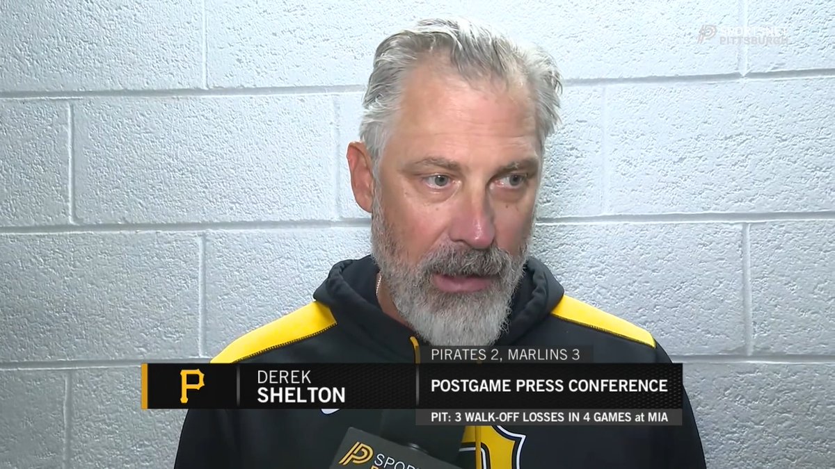 "Just gotta keep going. It's four games and we've been in every game." Derek Shelton stays optimistic despite the series loss