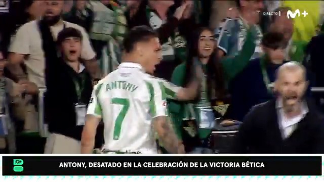 Antony, desatado con la victoria del Betis en #ElGranDerbi. #Deporteplus