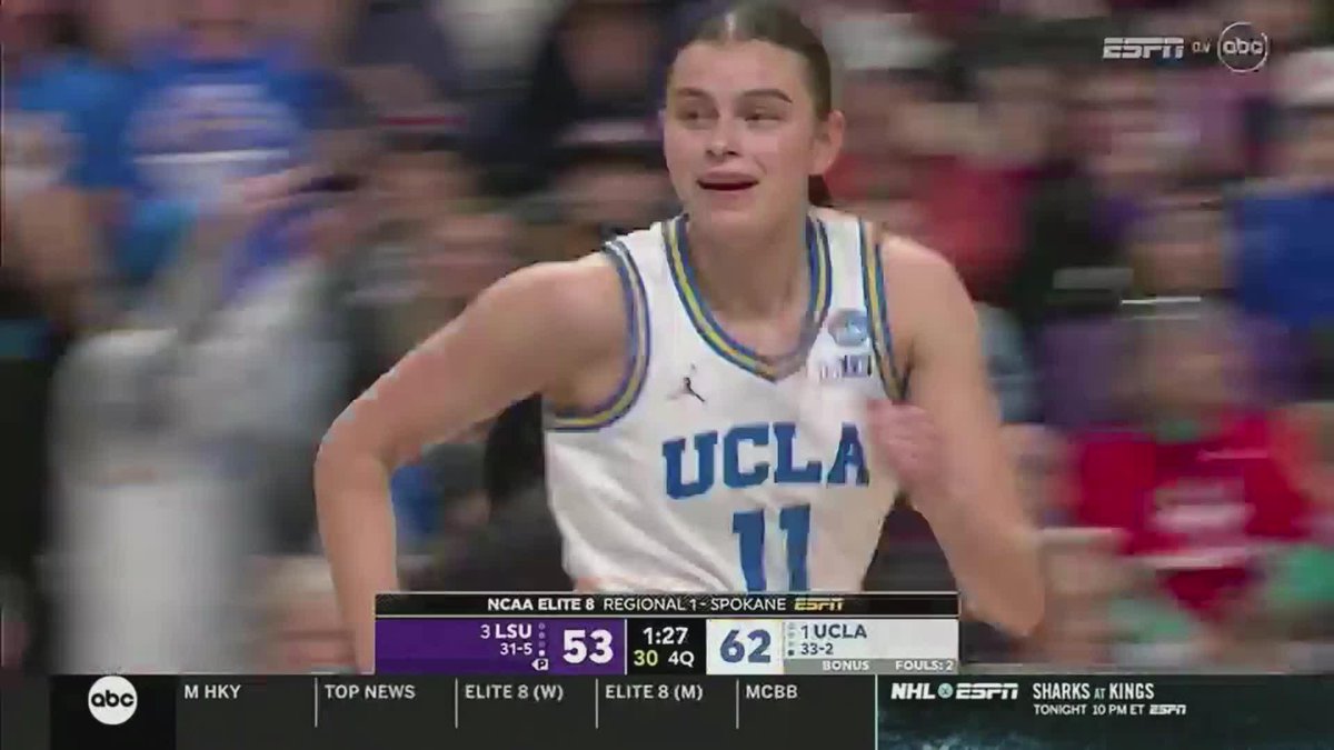 Hot hands 🔥👌 Gabriela Jaquez #MarchMadness x 🎥 ABC / UCLA Women's Basketball