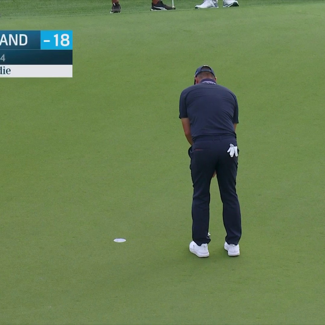 Gary Woodland birdies No. 18 for a remarkable course record-tying 62. 👏 📺 NBC &amp; Peacock | Texas Children’s Houston Open