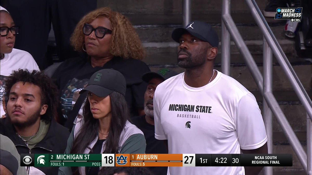 Jason Richardson in the house supporting Jase Michigan State Men's Basketball