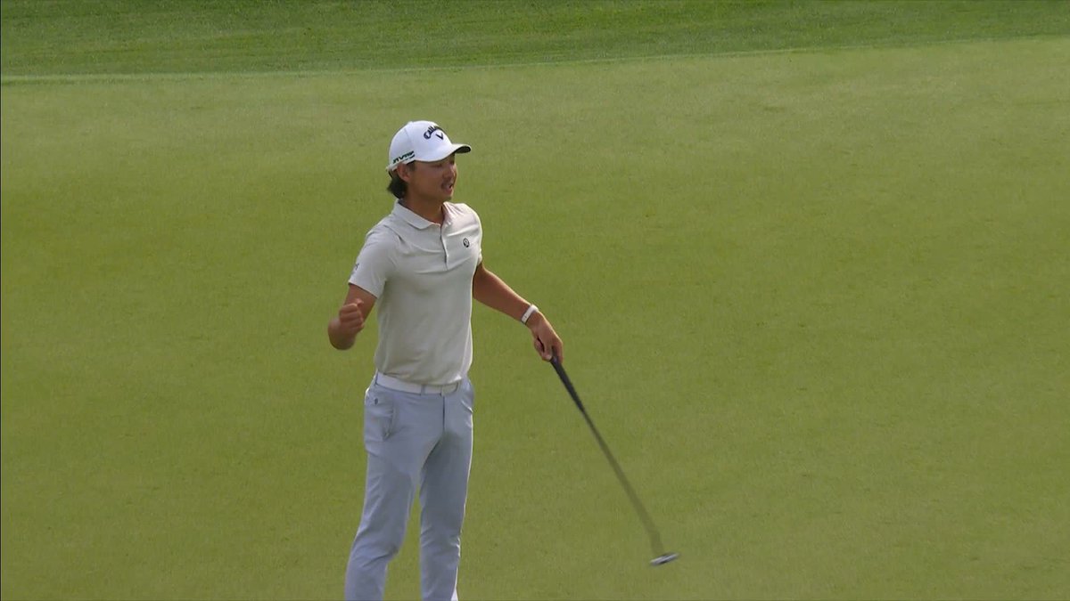 What a moment for Min Woo Lee! 🚨 He wins the Houston Open by one shot on 20-under-par ahead of Scottie Scheffler and Gary Woodland 🇦🇺