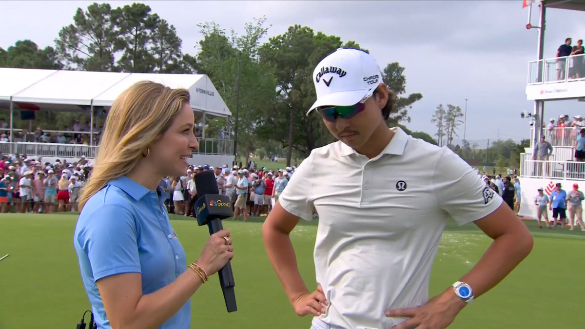 Min Woo Lee checks in with Kira K. Dixon after cooking up his first PGA TOUR victory in Houston. 🇦🇺👨‍🍳