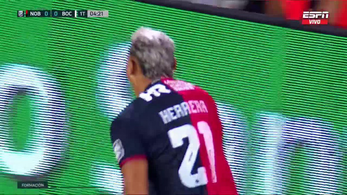❌El gol de Herrera para el 1-0 de Newell's ante #Boca.