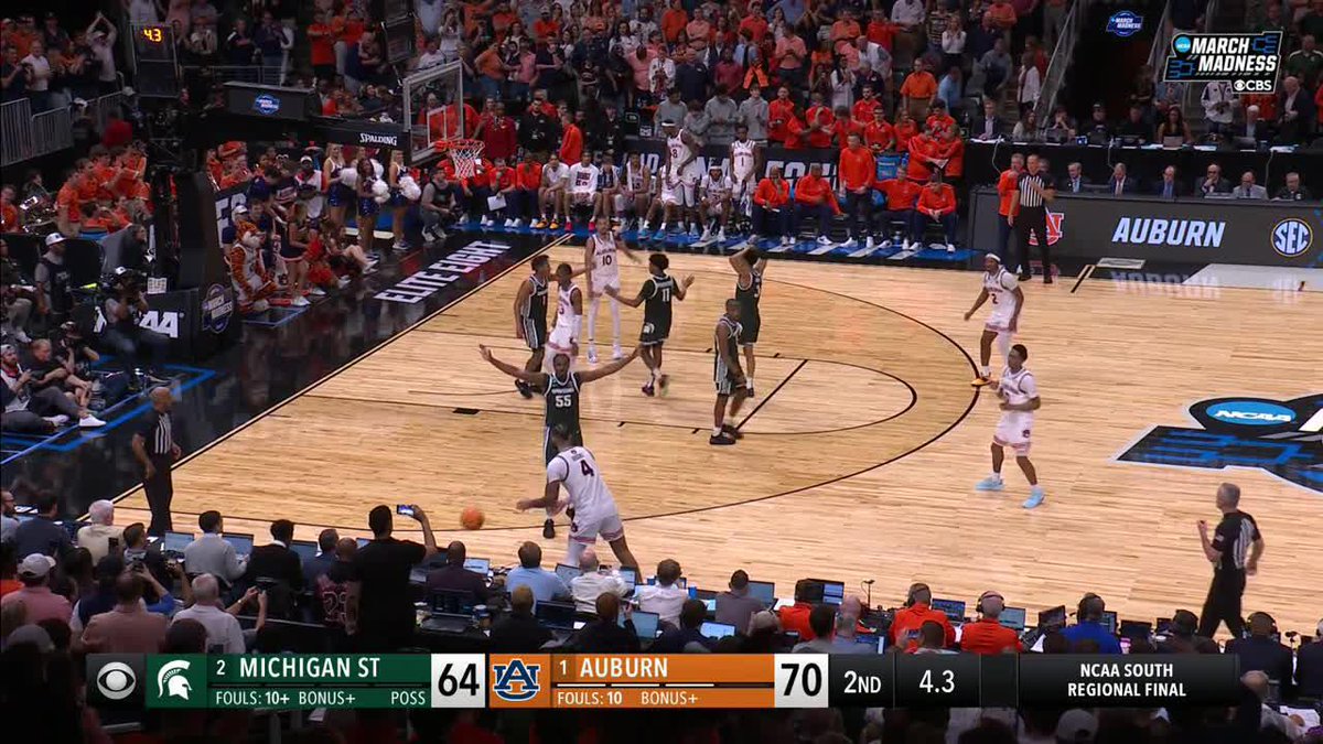 "IT WILL BE ALL CHALK ON THE RIVERWALK" AUBURN IS BACK IN THE #MFINALFOUR 🐅 #MarchMadness