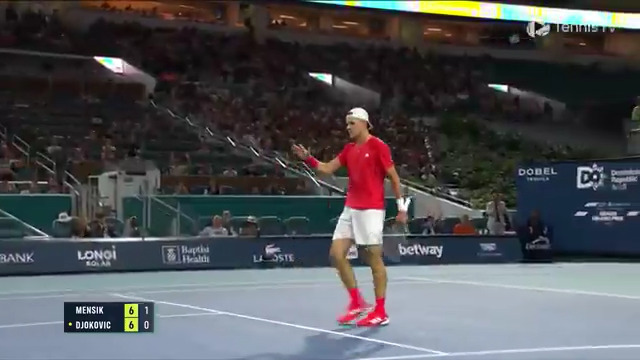 INCREDIBLE 360 🌀 Jakub Mensik is putting on a show in the biggest final of his career! Miami Open | #MiamiOpen