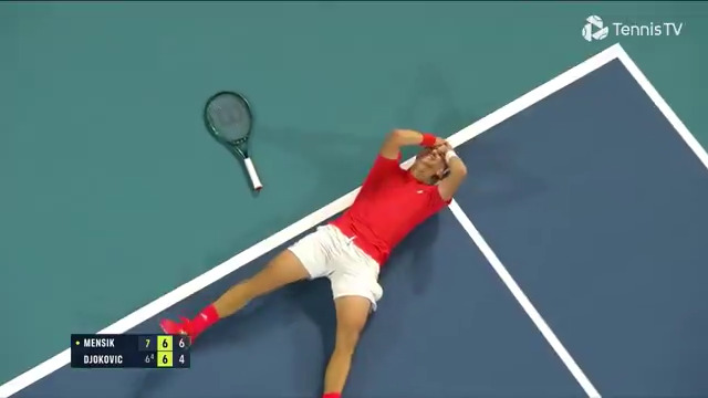 GAME. SET. MENSIK. 👨🎓 Sensational Jakub Mensik defeats Djokovic 7-6(4) 7-6(4) to capture his maiden ATP Masters 1000 title!!! Miami Open | #MiamiOpen