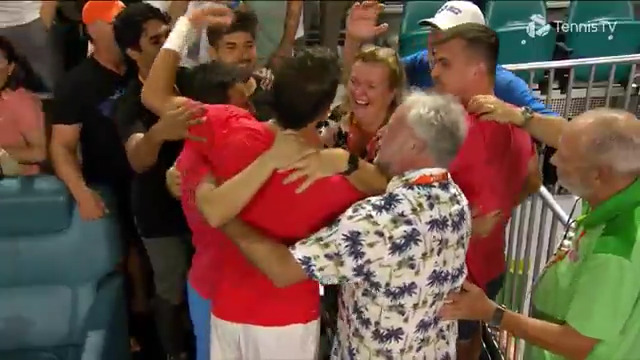 The release. The joy. The triumph. An incredible achievement for Team Jakub Mensik ❤️ Miami Open | #MiamiOpen