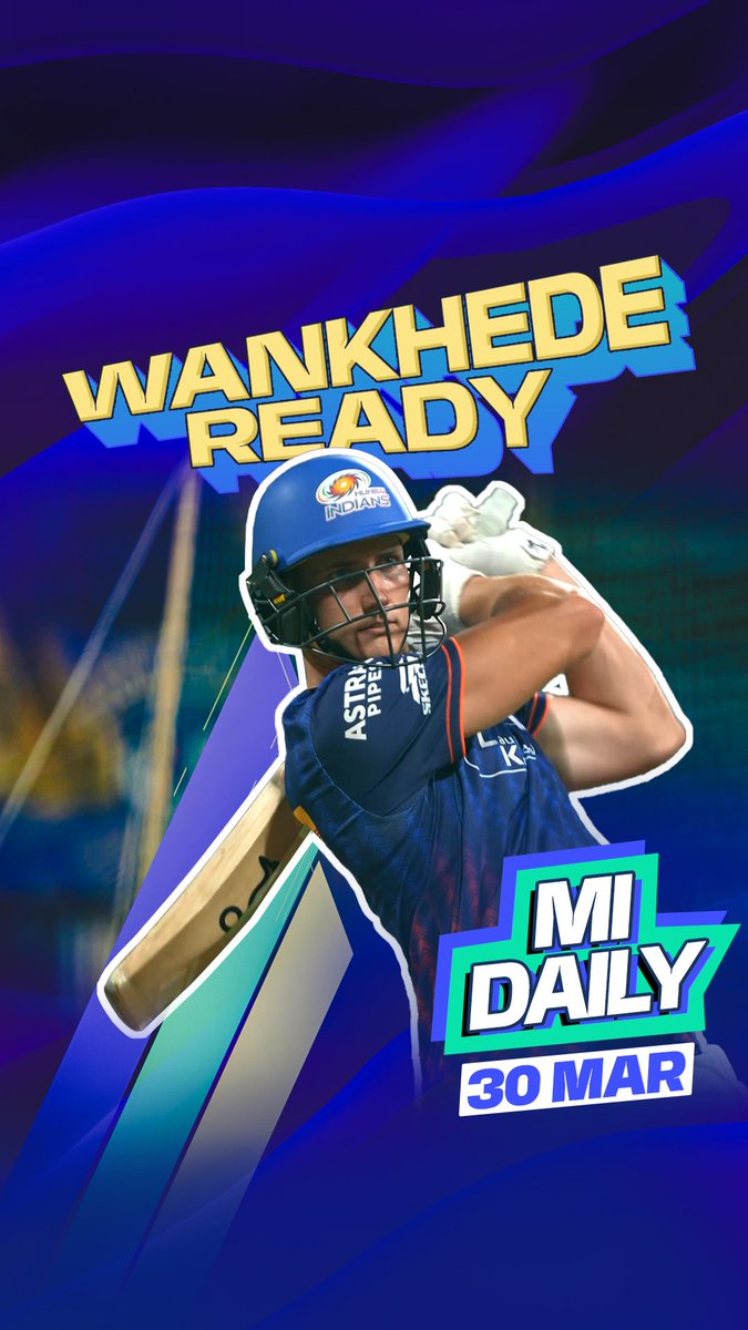 Wake up! It's the first home matchday! 😍🏠 Catch all the prep in today's #MIDaily ➡ #MumbaiIndians #PlayLikeMumbai