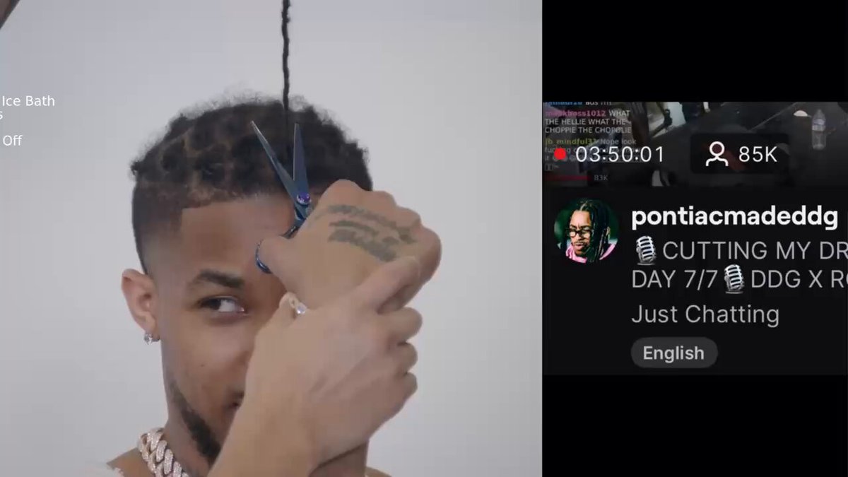 DDG had over 85,000 viewers watching him when he chopped his dreads off during ‘HIT-A-THON’ on Twitch 🤯🔥