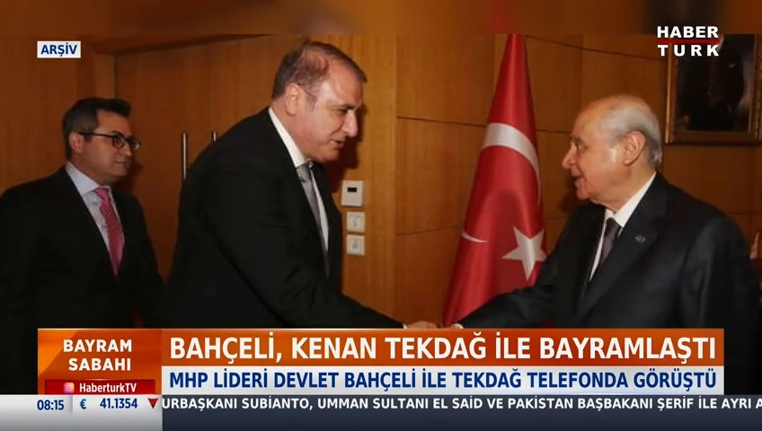 Devlet Bahçeli ve Kenan Tekdağ bayramlaştı. MHP Genel Başkanı Devlet Bahçeli, Kenan Tekdağ ile telefonda görüştü.