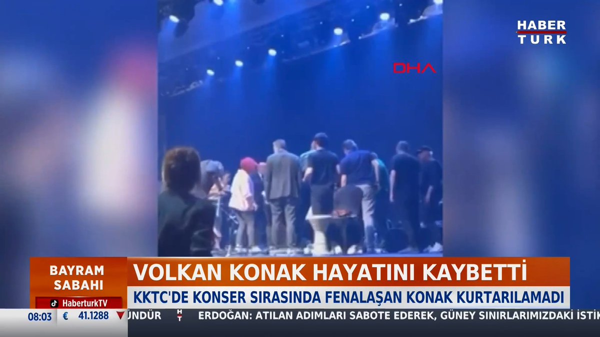 Volkan Konak hayatını kaybetti. KKTC'de konser sırasında fenalaşan Volkan Konak kurtarılamadı.